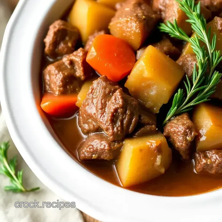 Slow Cooker Beef Stew: Hearty Comfort Food presentation