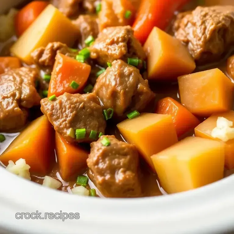 Slow Cooker Beef Stew: Hearty & Comforting presentation