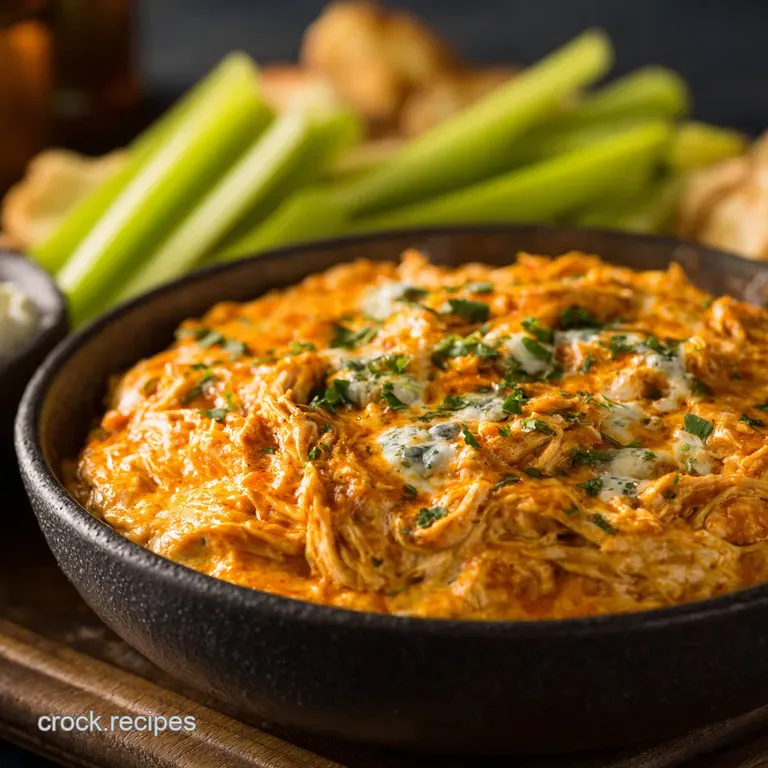 Slow Cooker Buffalo Chicken Dip The Ultimate Cheesy CrowdPleaser