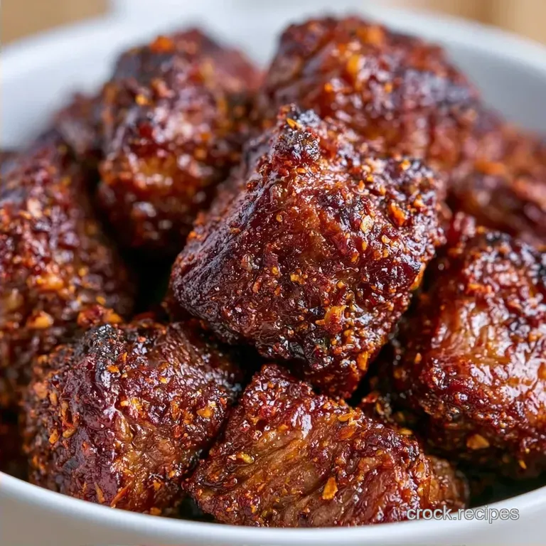 Fork Tender Slow Cooker Cajun Steak Bites