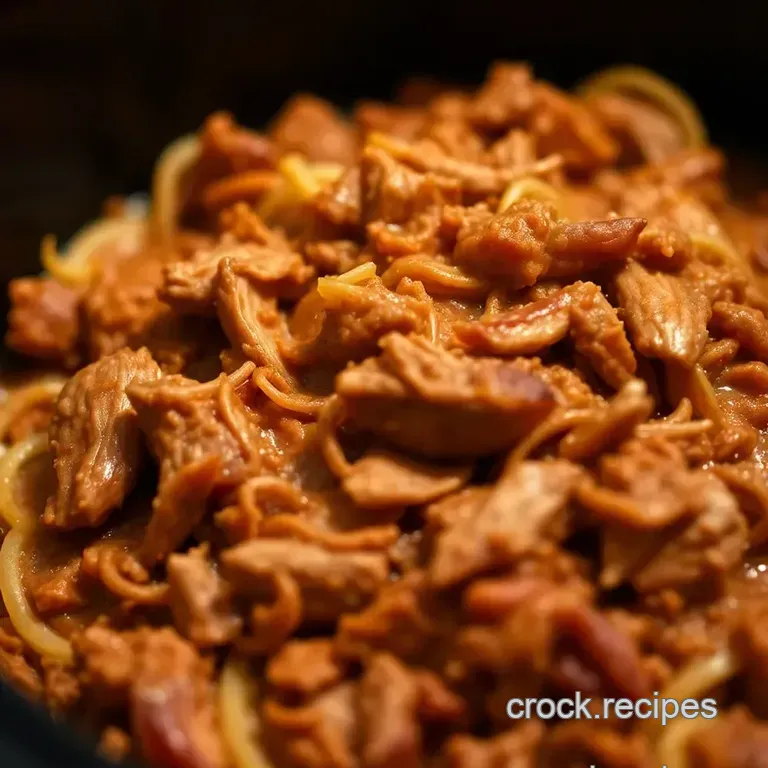 Slow Cooker Carolina-Style Pulled Pork (Finger-Lickin Good!) presentation