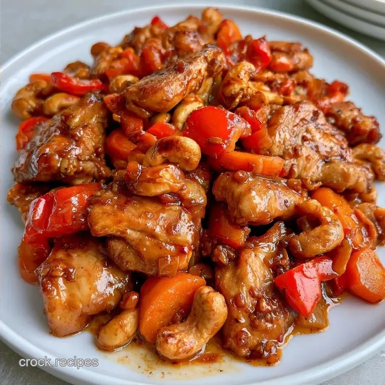 Takeout Style Slow Cooker Cashew Chicken