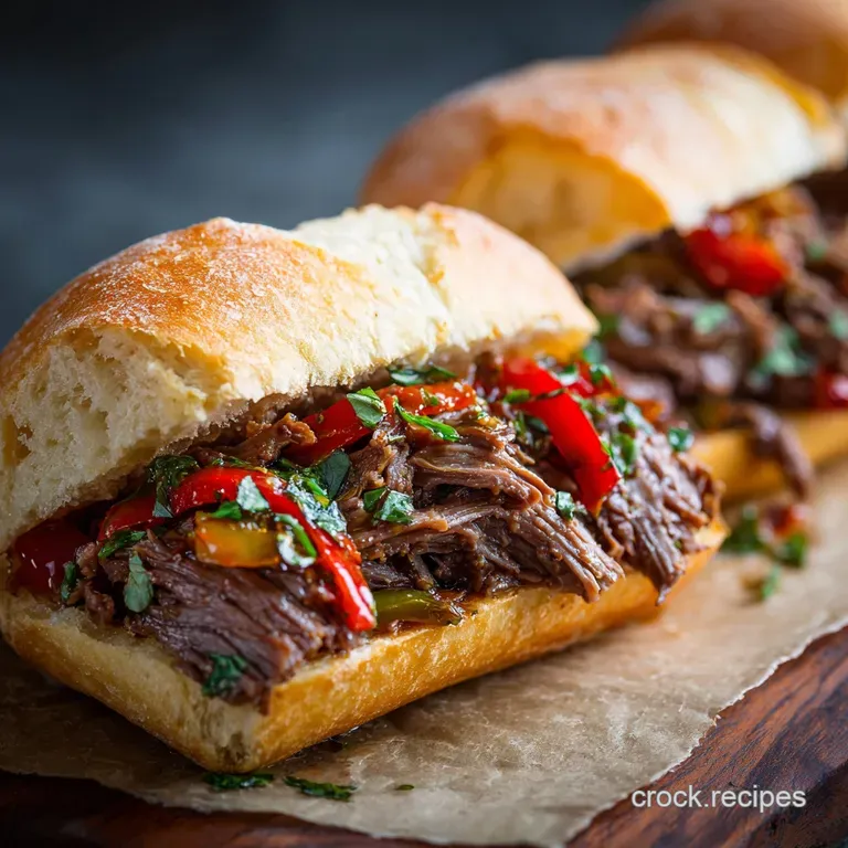 Slow Cooker Italian Beef Sandwiches: Authentic Chicago Style Made Easy