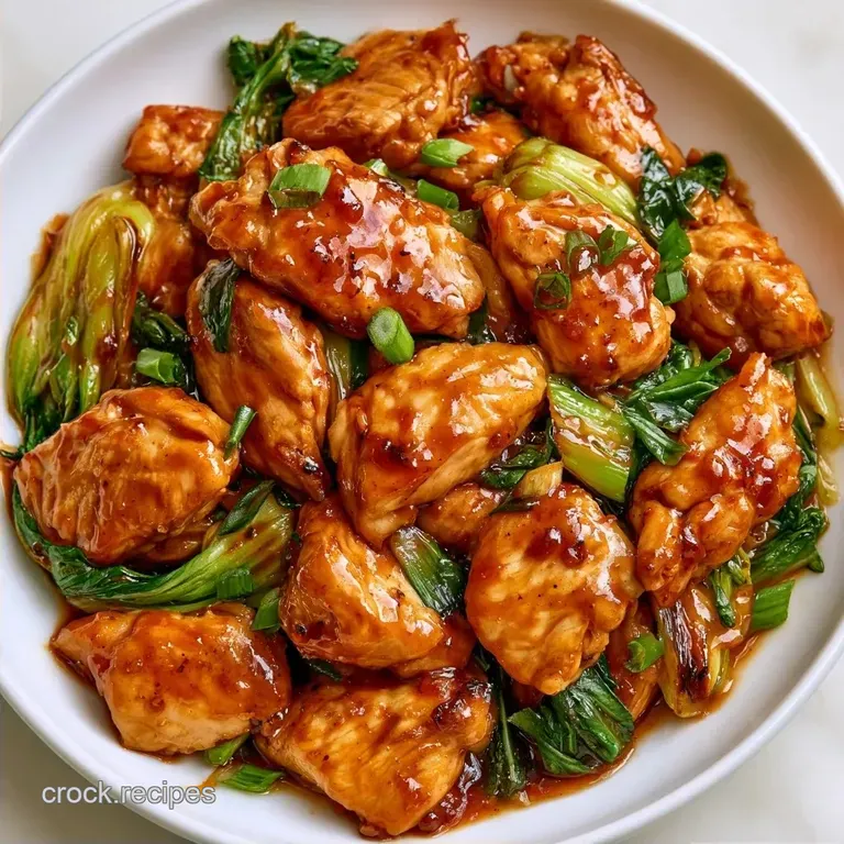 Slow Cooker Chicken with Bok Choy and Ginger
