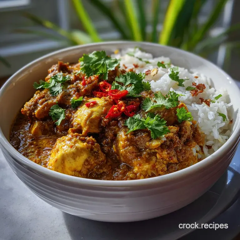 Slow Cooker Chicken Curry with Silky Coconut