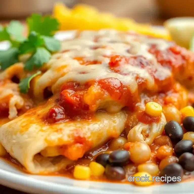 Crock Pot Chicken Enchiladas