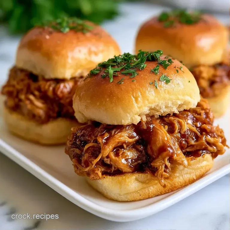 An array of mini chicken sandwiches with colorful toothpicks, served beside a creamy dip on a white ceramic plate.