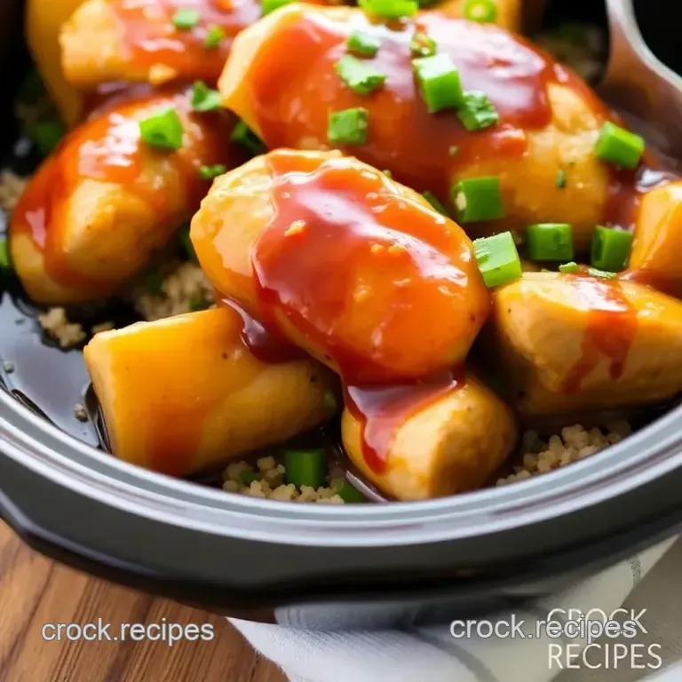 Slow Cooker Honey Garlic Chicken Tenderloins presentation