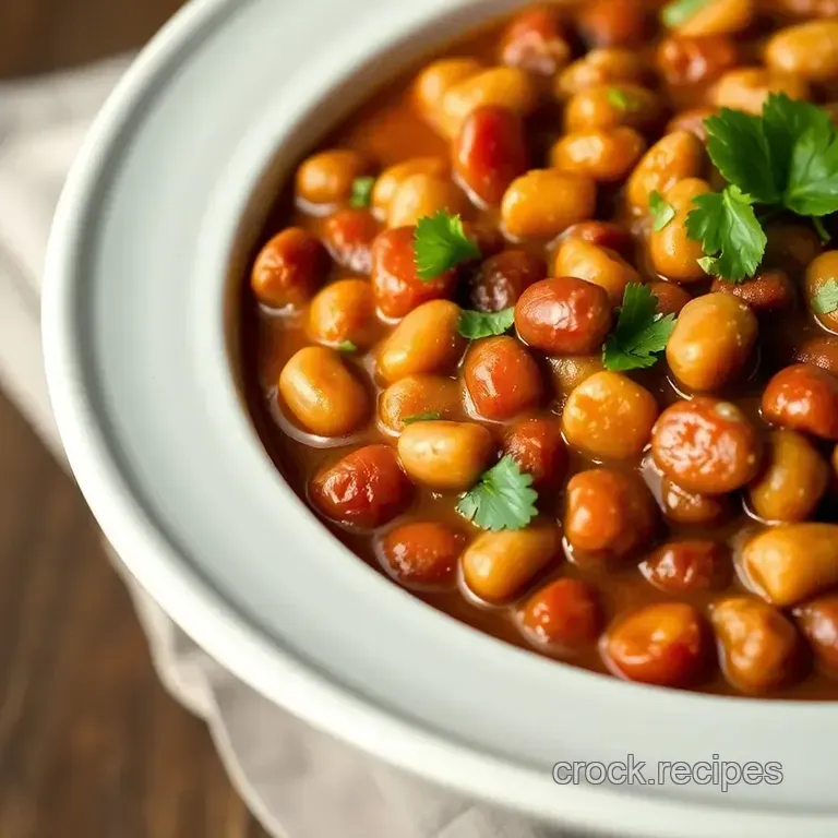 Slow Cooker Cowboy Pinto Beans (No Soak!) presentation
