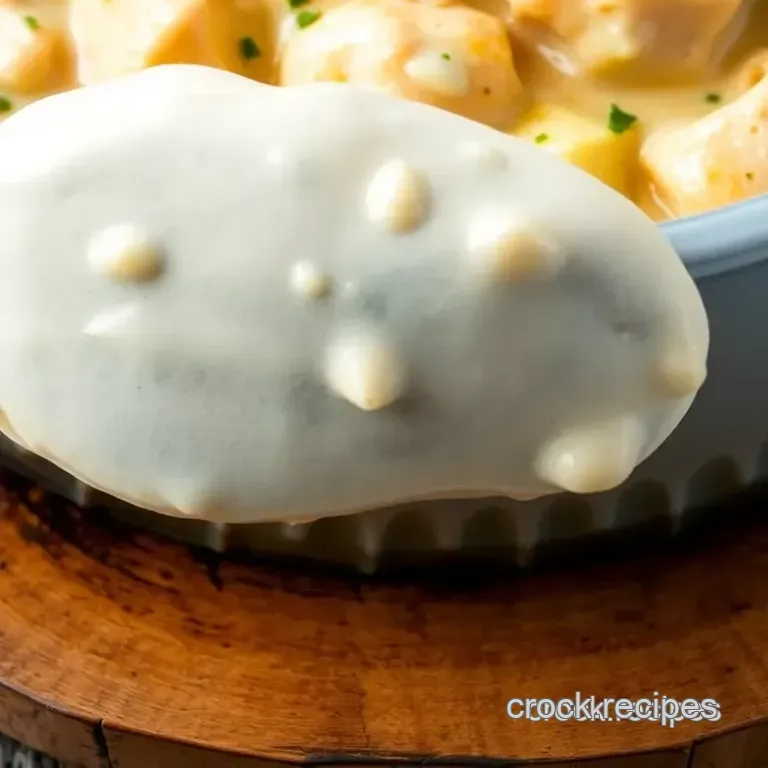 Cream Cheese Chicken Crock Pot presentation