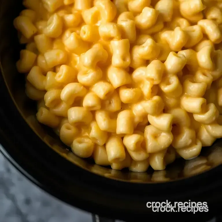 Slow-Cooker Creamy Mac N Cheese: the Ultimate Set-It-And-Forget-It Comfort Food presentation