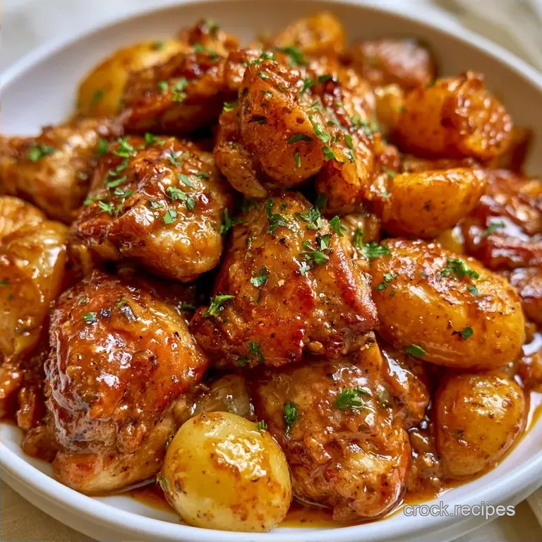 Slow Cooker Filipino Chicken Adobo with Potatoes