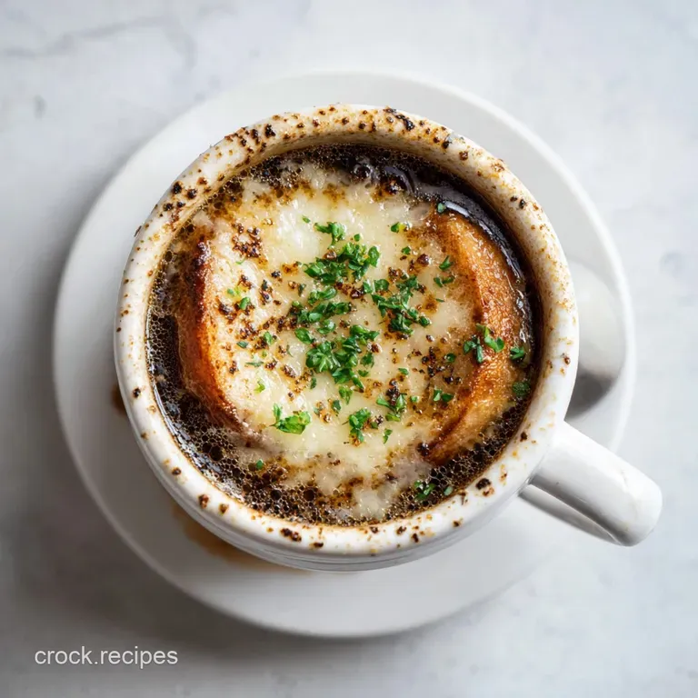 French Onion Soup: Slow Cooker Caramelized Perfection