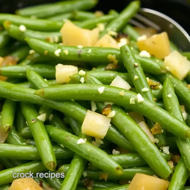 Slow Cooker Green Beans with Garlic Bliss
