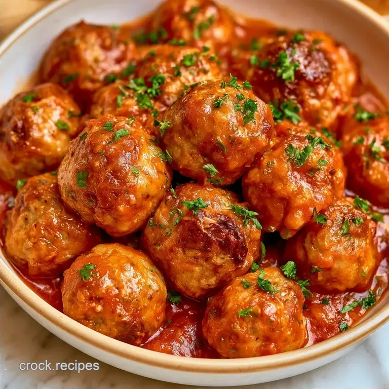 Slow Cooker Italian Meatballs with Parmesan