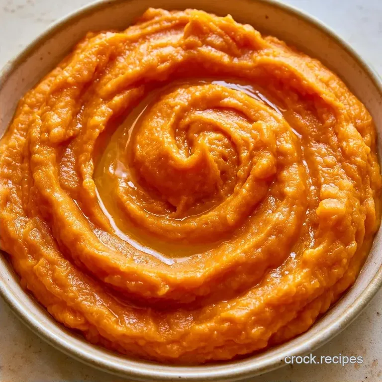 Slow Cooker Mashed Sweet Potatoes with Brown Sugar