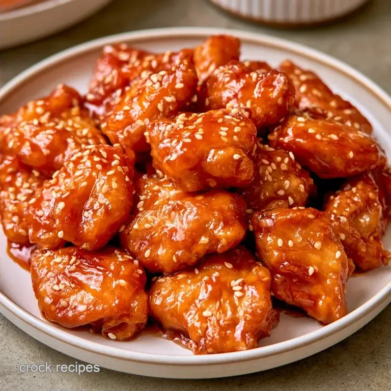 Slow Cooker Orange Sesame Chicken with Orange Zest