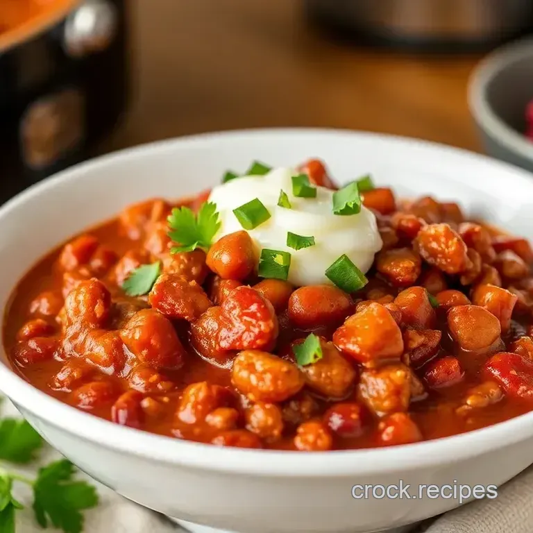 Slow Cooker Red Chili - Easy & Delicious