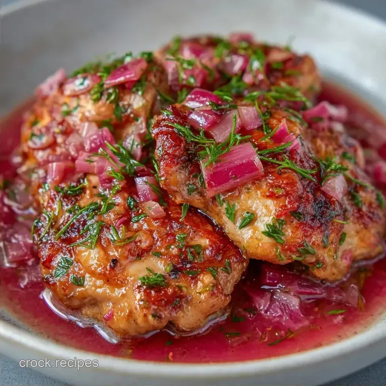 Slow Cooker Rhubarb Chicken: Savory and Tangy