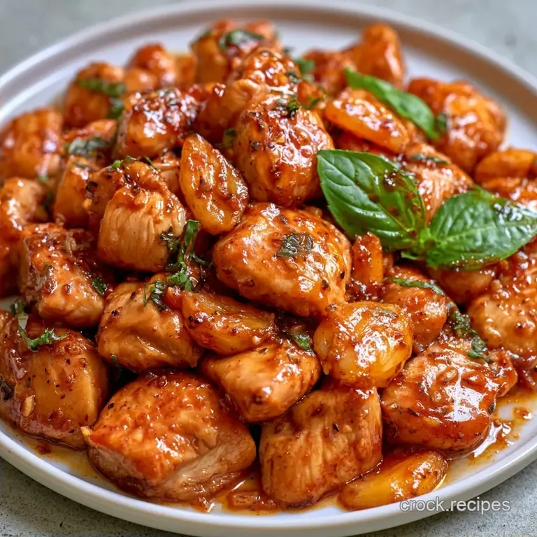 Slow Cooker Chinese Three Cup Chicken with Thai Basil