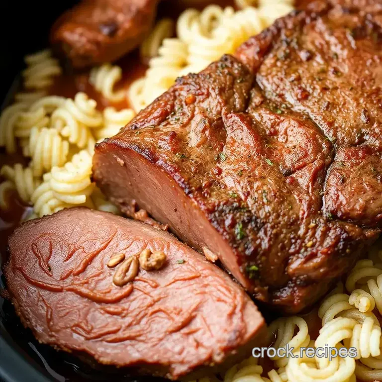 Tender Slow Cooker Tri-Tip Roast presentation