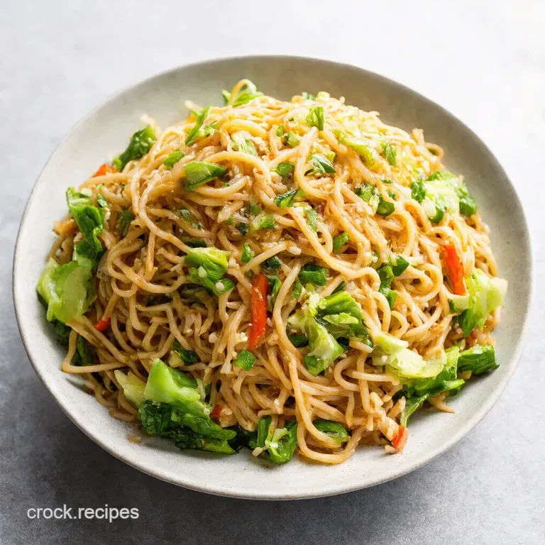 Slurptastic Sesame Ginger Cold Asian Noodle Salad