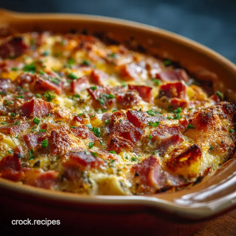 Small Batch Ham Potato Breakfast Casserole The Weekend Warmer