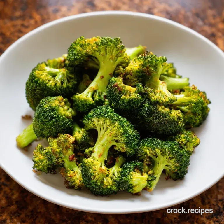 Smoked Paprika Garlic Barbecued Broccoli Bliss presentation