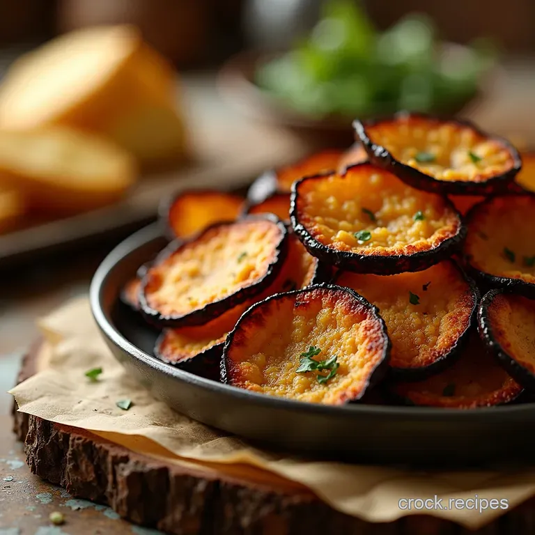 The Crispy Cloud Smoky Air Fryer Eggplant Chips No Breading Needed presentation