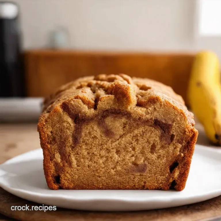 Snickerdoodle Swirl Banana Bread presentation