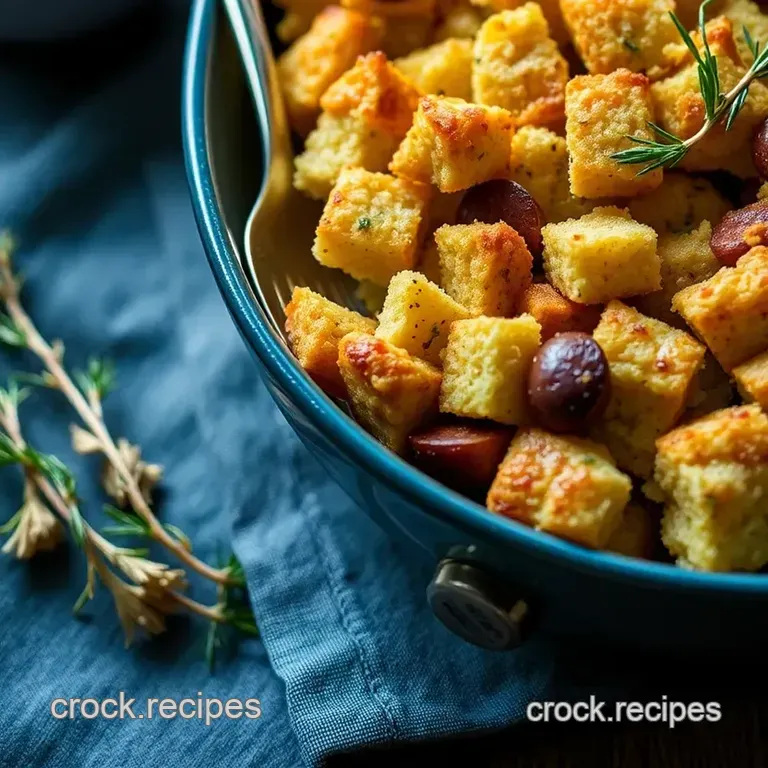 Soulful Southern Cornbread Stuffing presentation