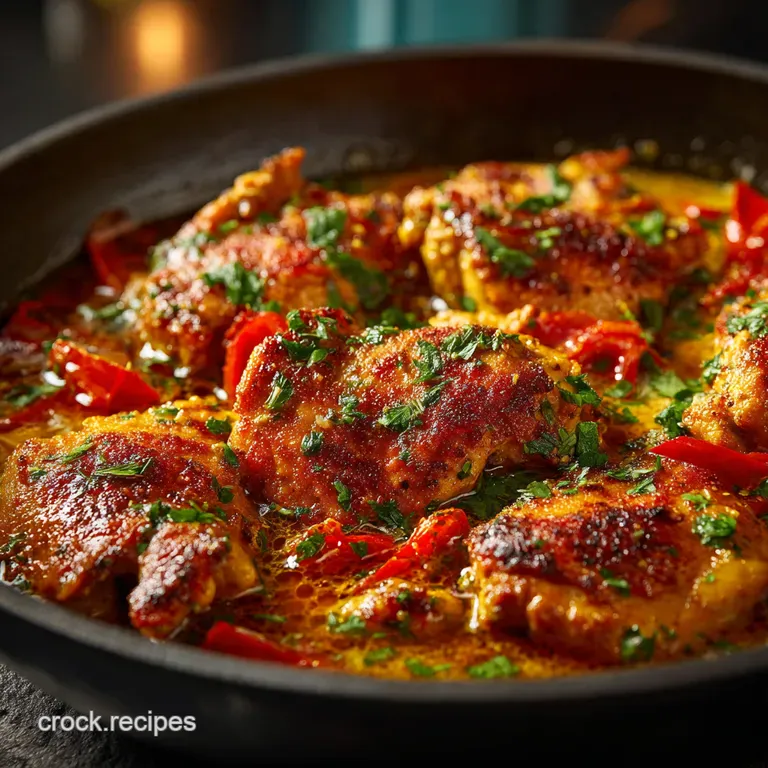 Soulwarming Indian Coconut Chicken Korma presentation