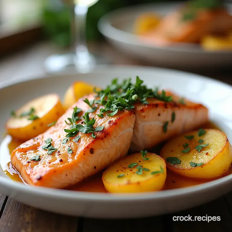 Spanish Baked Salmon with Potatoes