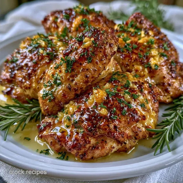 Spatchcock Herb Butter Chicken with Garlic