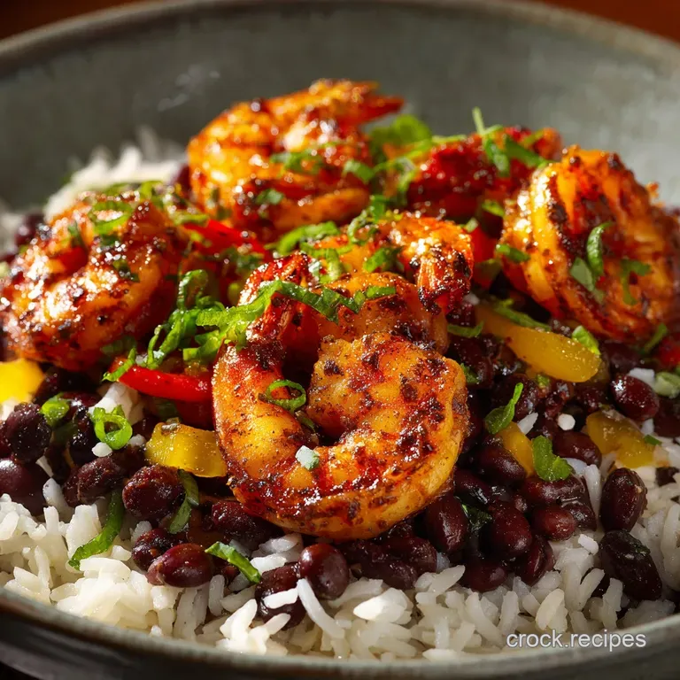 Spicy Jerk Shrimp with Rice and Black Beans The 45Minute Caribbean Fire Dinner
