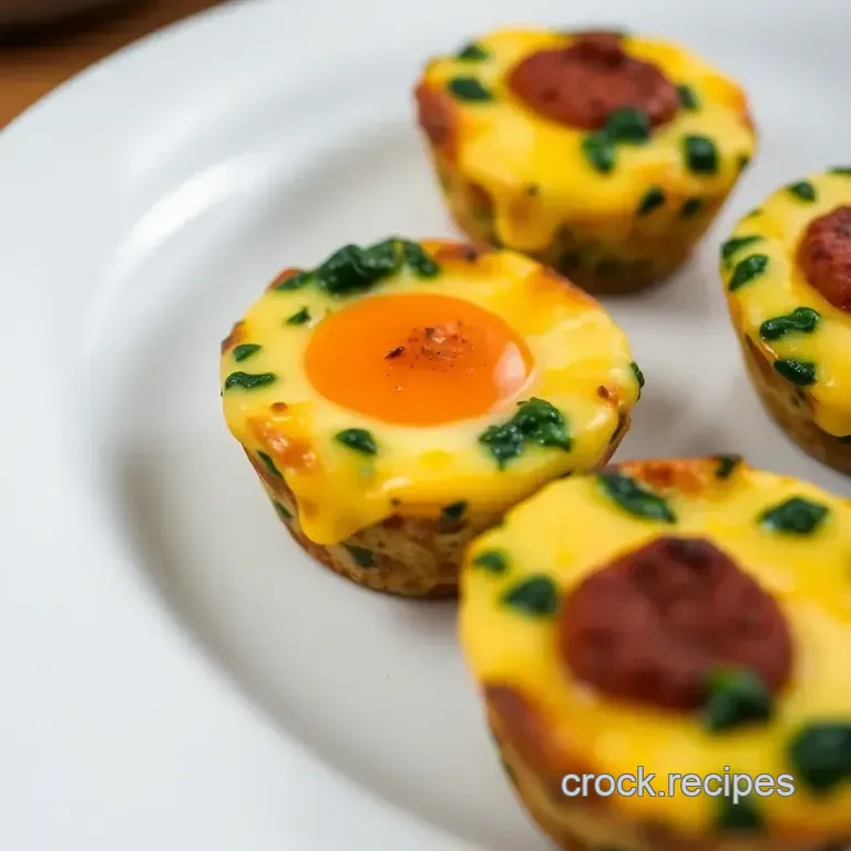 Speedy Sausage & Spinach Egg Muffin Cups presentation