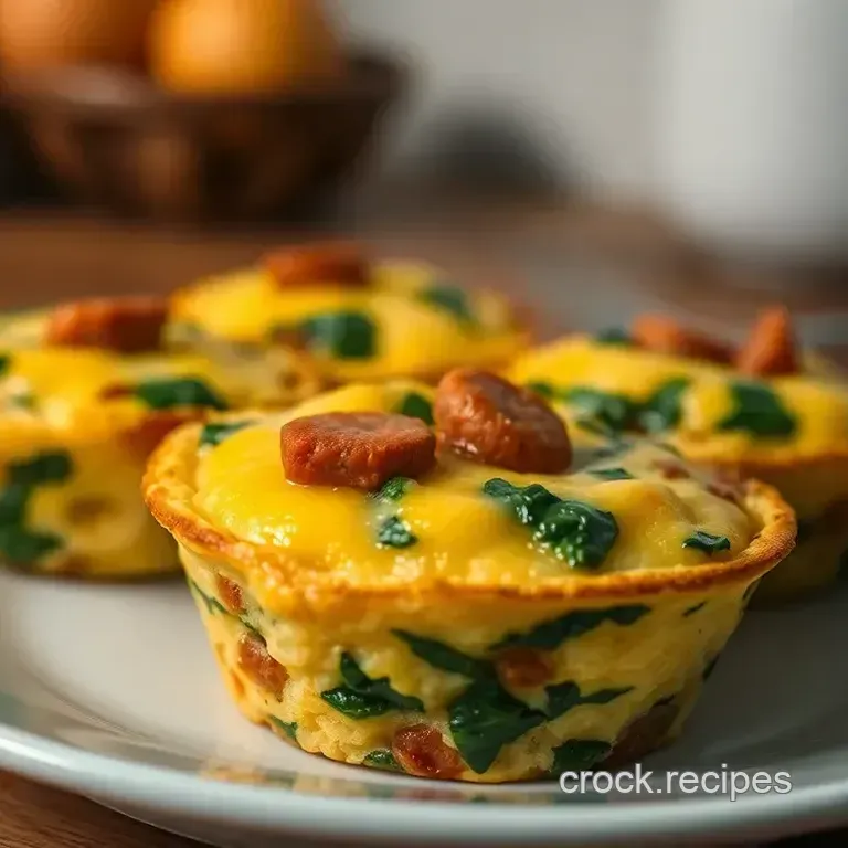 Speedy Sausage & Spinach Egg Muffin Cups