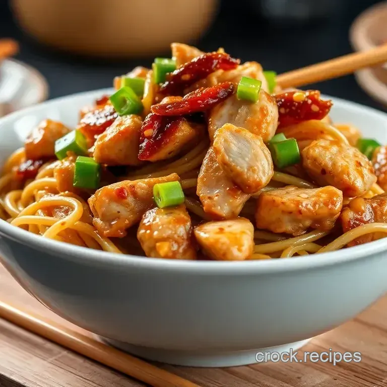 Speedy Sesame Chicken Stir-Fry Noodles