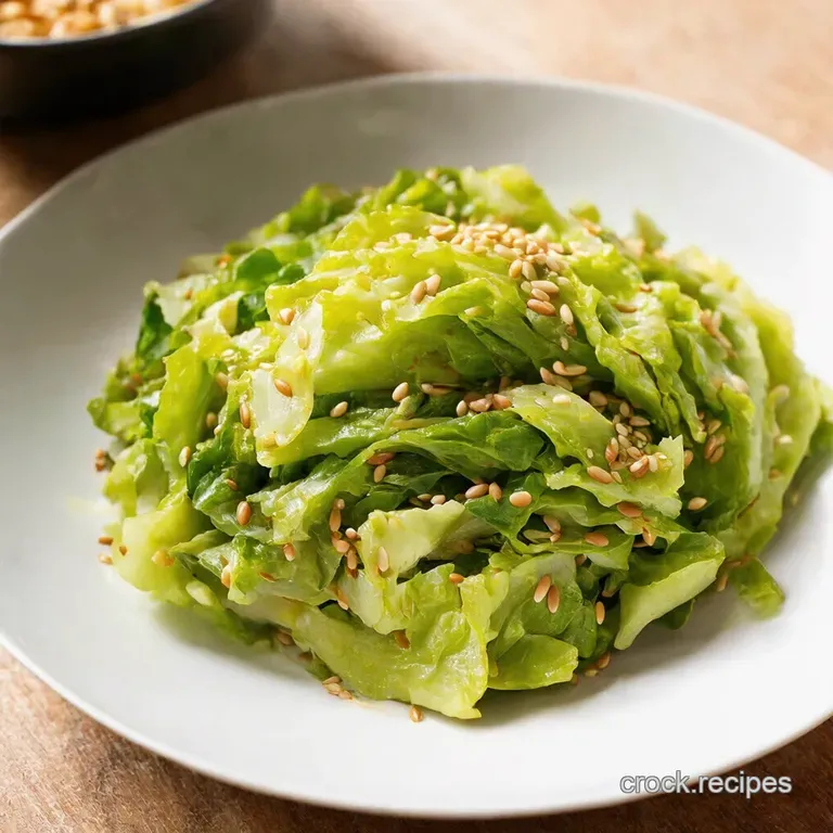 Speedy SesameSoy Cabbage StirFry presentation