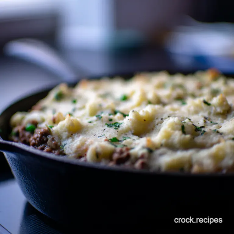 Speedy Shepherds Pie Skillet presentation