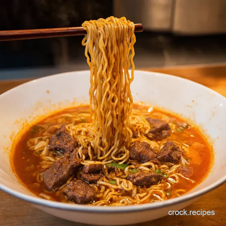 Speedy Umami Ground Beef Ramen Comfort Food in a Flash presentation