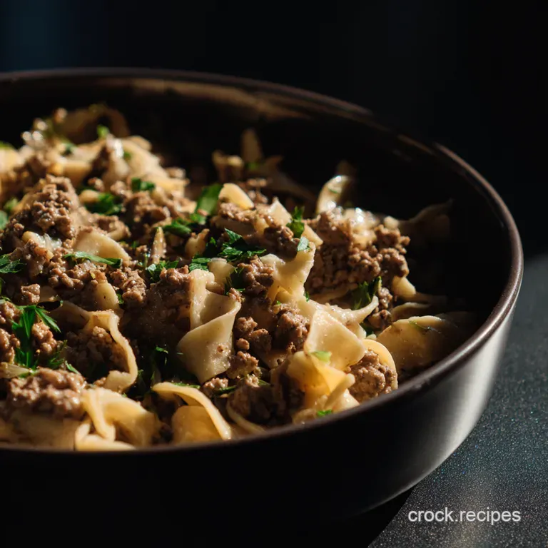 Speedy Weeknight Beef Stroganoff Using Ground Beef