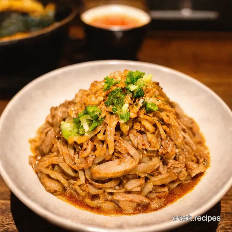 Speedy Weeknight Gyudon Japanese Beef Bowl presentation