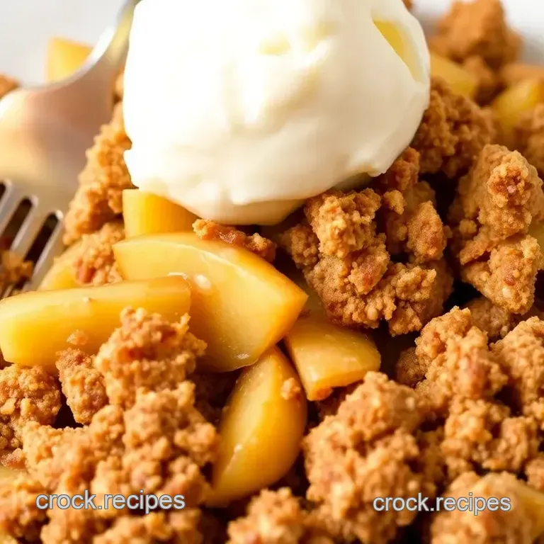 Spiced Apple Crisp presentation