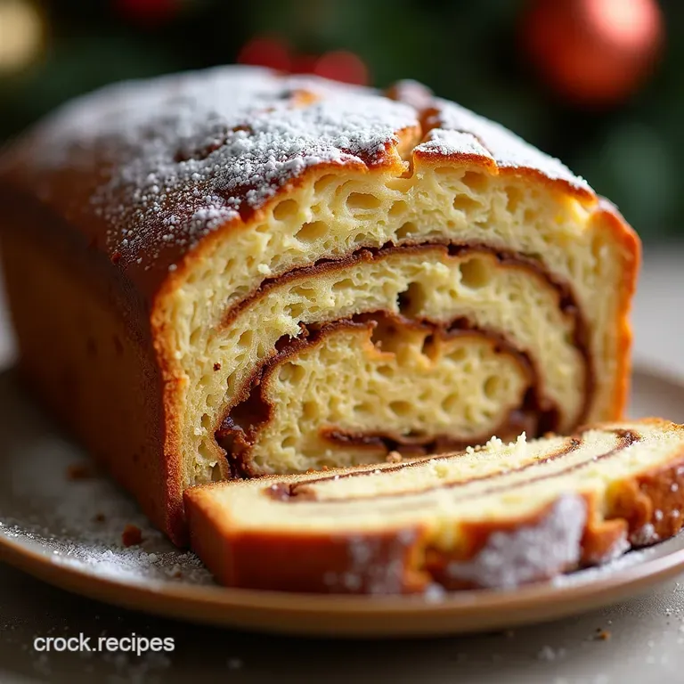 The Grand Dame of Festive Bakes Rich Spiced Christmas Eggnog Swirl Bread