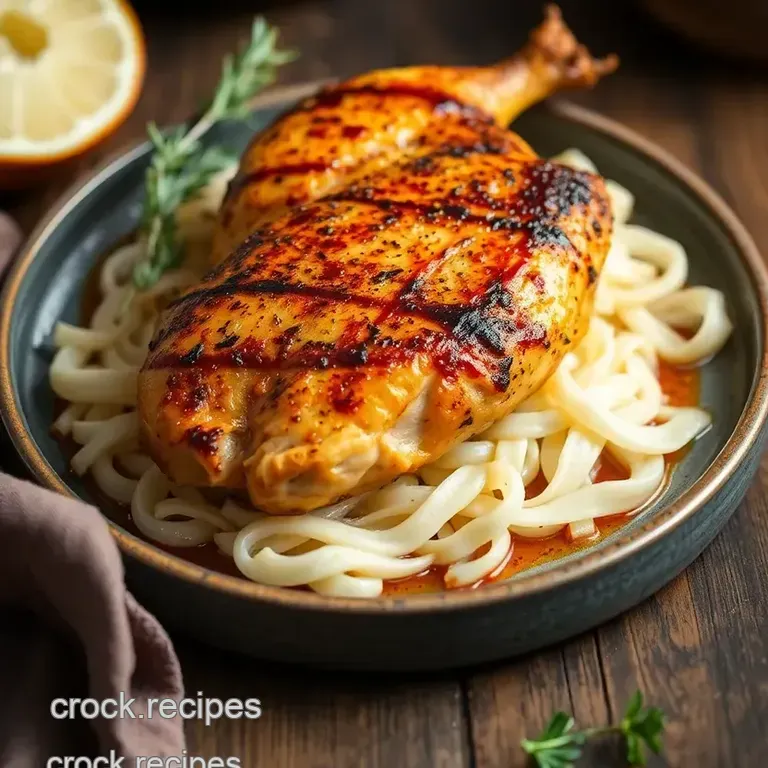 Sear Chicken with Spiced Moroccan Flavor presentation
