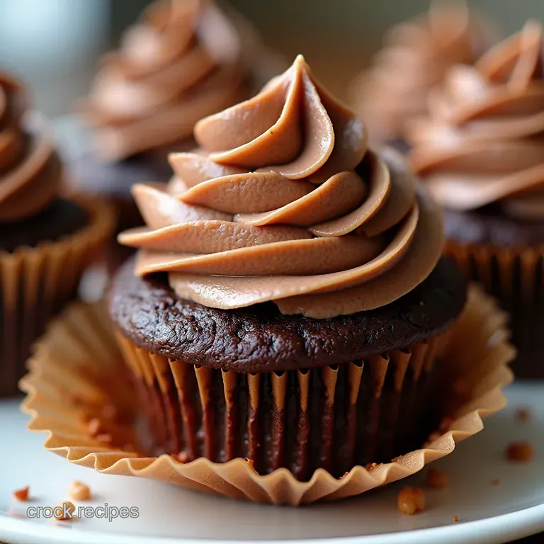 Warm Hug in a Wrapper Spiced NutellaFilled Chocolate Cupcakes