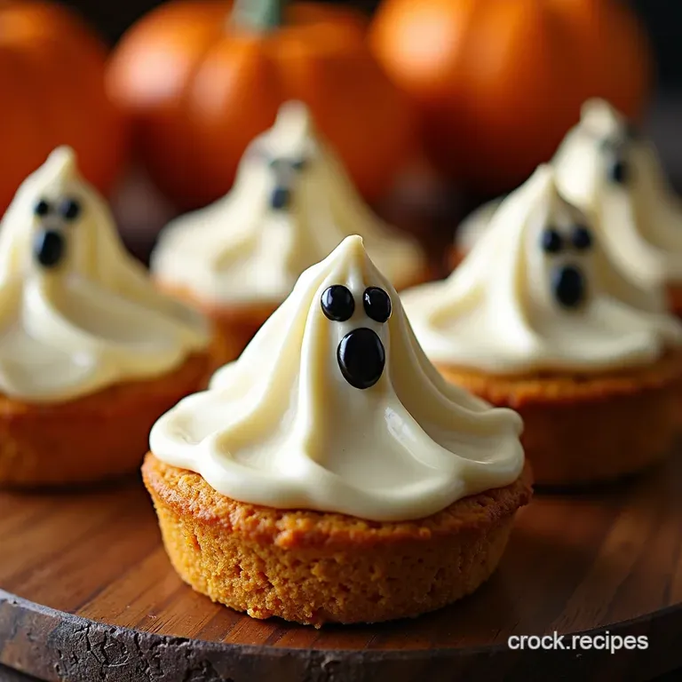 Bootifully Spiced Pumpkin Ghost Cakes a Perfectly Spooky Autumn Treat presentation