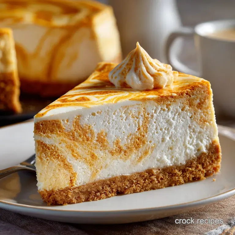 The Great British Bake Spiced Pumpkin Swirl Cheesecake Showstopper