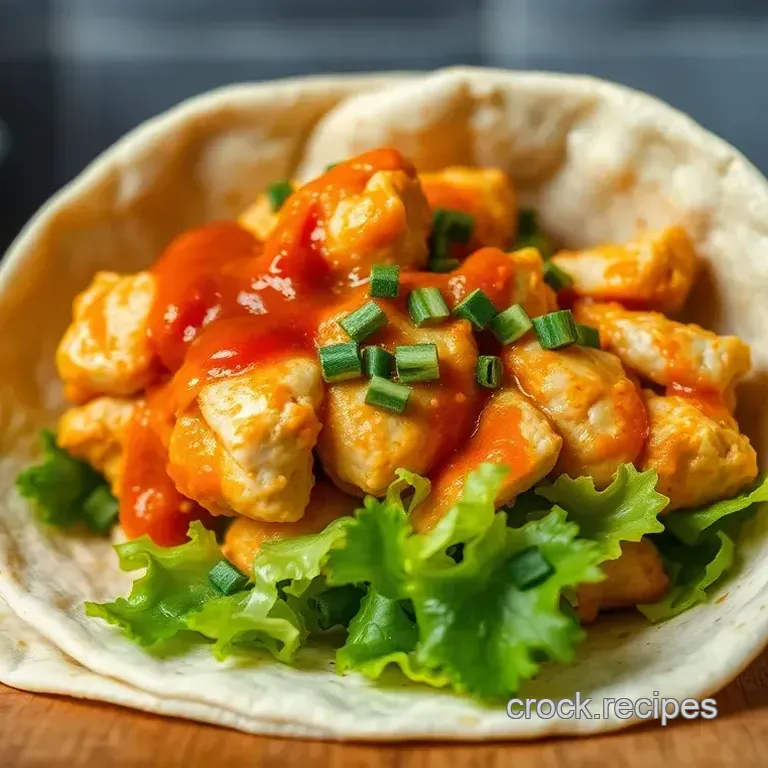Spicy Buffalo Chicken Wraps with Creamy Ranch